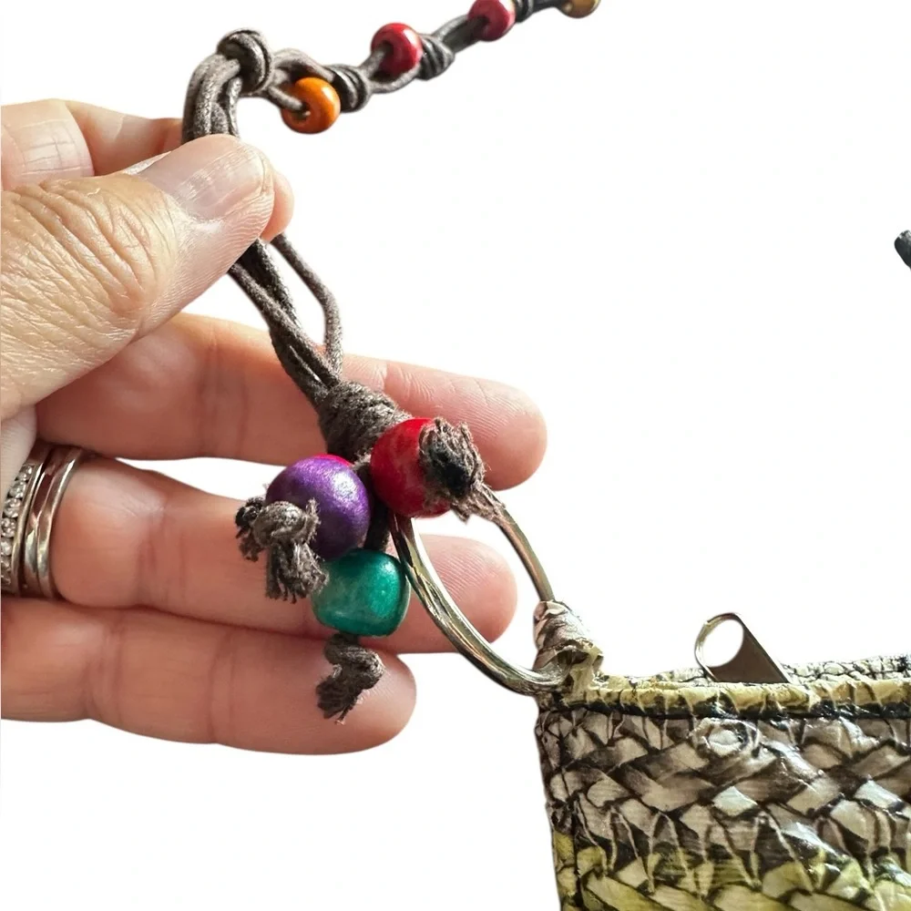Boho Style Pouch Beaded Crossbody Purse